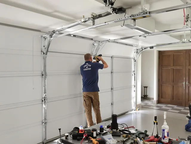 San Juan Capistrano Garage Door Repair certified technician performing precision garage door repair in San Juan Capistrano