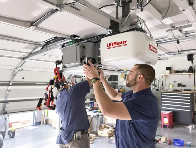 San Juan Capistrano Garage Door Repair technician performing advanced diagnostics on garage opener in San Juan Capistrano