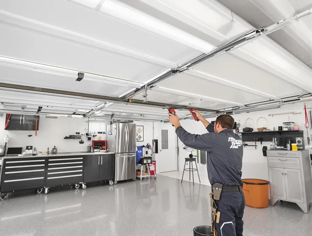 Overhead garage door repair service by San Juan Capistrano Garage Door Repair in San Juan Capistrano